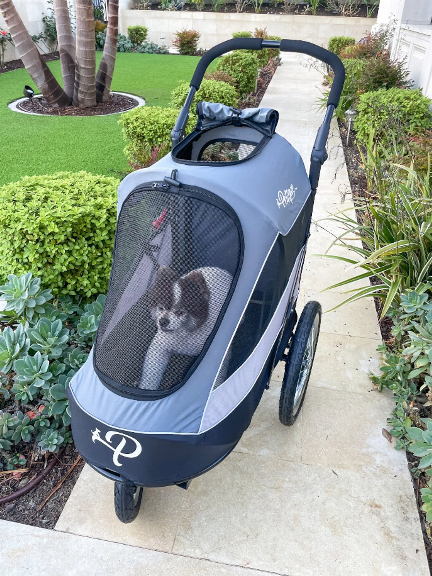 Petique Trailblazer Pet Jogger – Luxury Dog & Cat Stroller with Bike Adapter Option